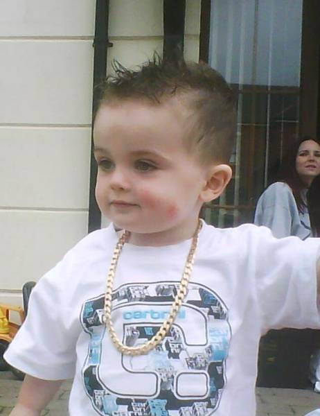 cool dude just like his dad.born spit of brain!!