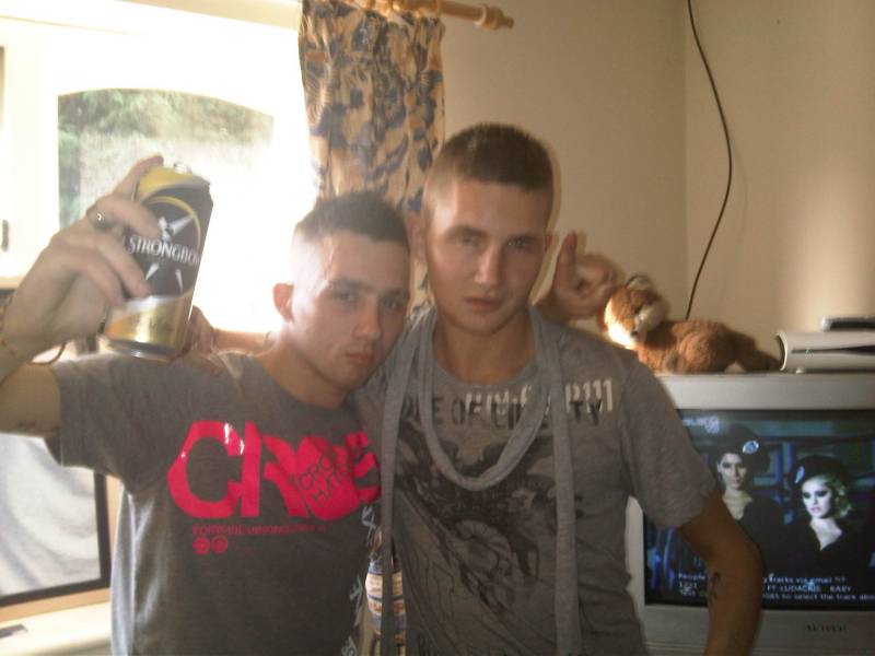with my b