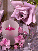 Pink Rose Candle