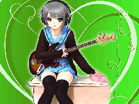 Anime Guitar Girl