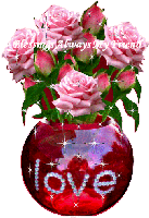 Ruby Red Love Vase