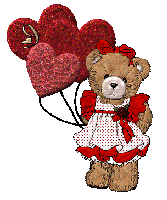 Girl Teddy & Heart B