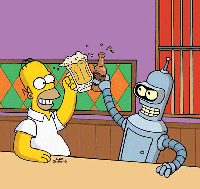 Bender Homer Beer