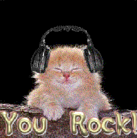 Rock Music Kitten