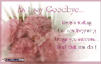 as i say goodbye