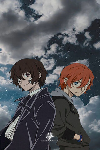 Dazai and Chuuya: A Dynamic Duo Under the Stars 🌌✨