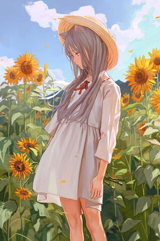 Sunshine Dreams: Neko Chan in a Field of Gold 🌻✨