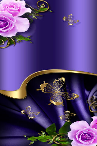 Regal Elegance: A Dance of Silk and Blooms