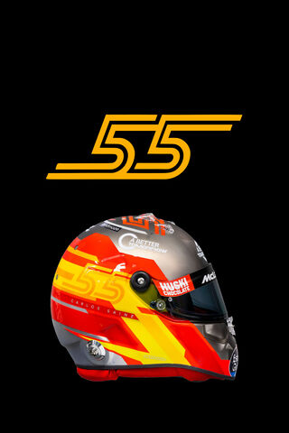 The Iconic Helmet of Carlos Sainz Jr. 🏎️✨