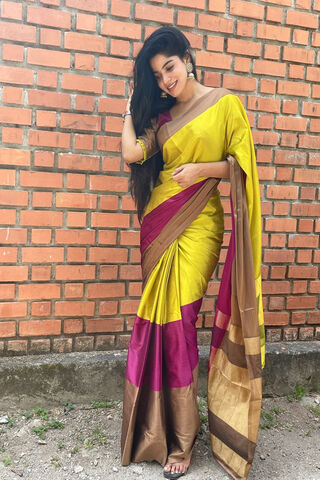 Elegance in Tradition: Divya Bharathi's Stunning Saree Look
