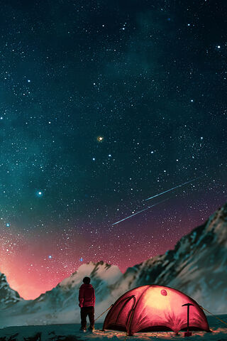 Starlit Adventures: A Night Under the Cosmos 🌌⛺