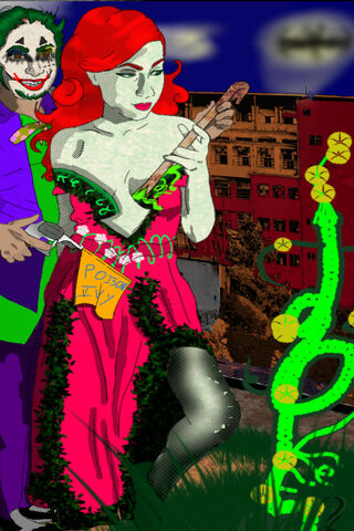 Toxic Romance: The Joker and Poison Ivy Unite! 🌿💚