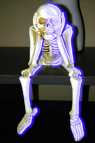 Glow of the Neon Skeleton