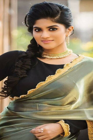 Elegance in Green: Megha's Grace