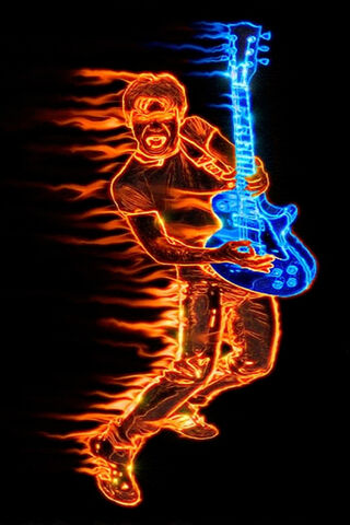 Electric Vibes: The Guitarist in Action 🎸⚡