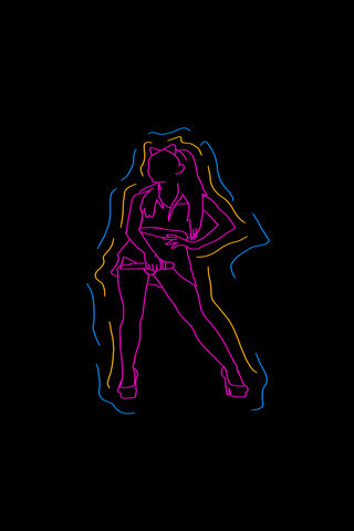 Neon Vibes: The Iconic Ariana Grande 🌟