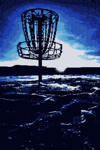 Pixelated Winter Wonderland: The 8-Bit Snow Disc