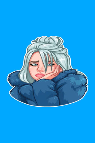 Chillin' with Billie: A Cool Vibe 🎤❄️