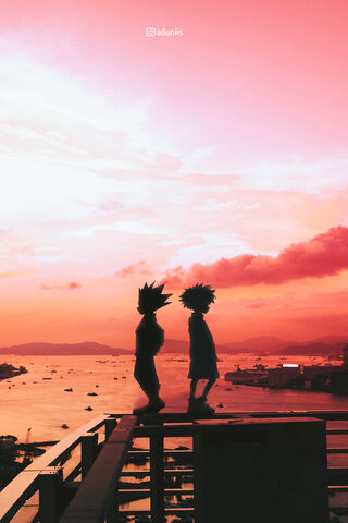 Adventures at Dusk: Gon and Killua 🌅✨