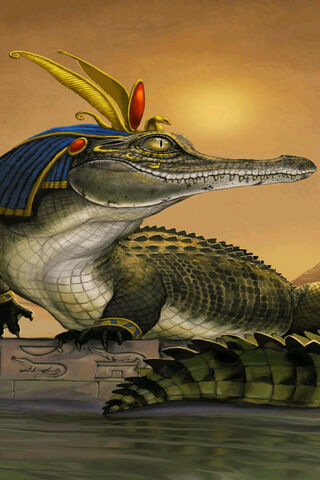 The Majestic Guardian of the Nile 🌅🐊