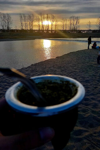 Sunset Sips: Enjoying Mate at Costanera