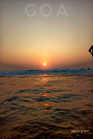 Sunset Serenity at Goa Beach 🌅