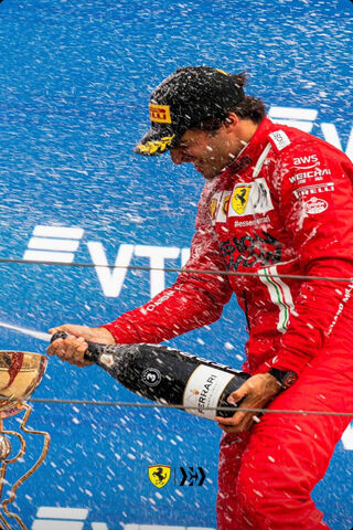 Celebration of Victory: Carlos Sainz in Russia 🏆🍾