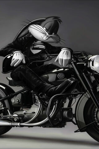 Bugs Bunny: The Coolest Rabbit on Two Wheels 🐰🏍️