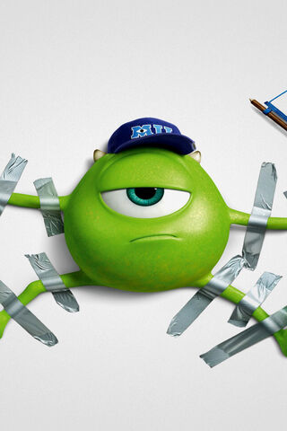 Mike Wazowski: The One-Eyed Wonder in a Sticky Situation! 🎉👀
