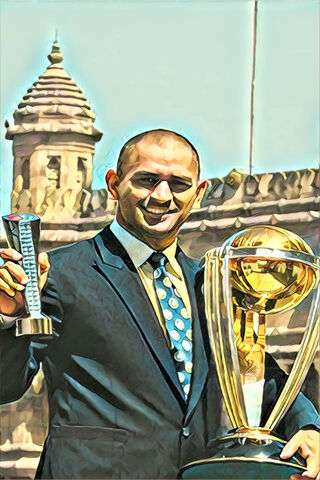 The Champion's Glory: Dhoni's Triumph 🏆✨