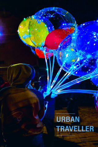 Illuminated Dreams: A Night in Color ✨🎈