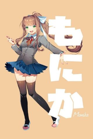 Monika's Charm: A Glimpse into Doki Doki Literature Club! 🌸