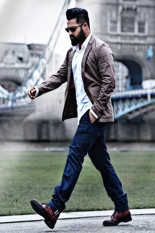 Jr NTR: The Stylish Star on the Move 🌟