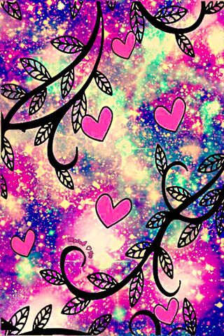 Cosmic Love: Heart Vines in Bloom 🌌❤️