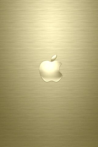 Golden Elegance: The Apple Icon