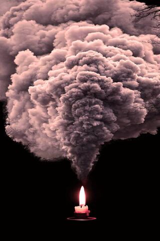 Whispers of Light: The Dance of Flame and Smoke