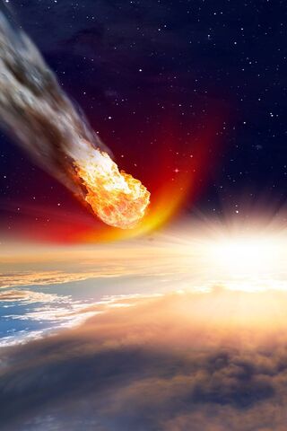 Celestial Fireball: The Asteroid's Journey