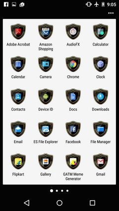 SHIELD ICON LAUNCHER ANDROID HD