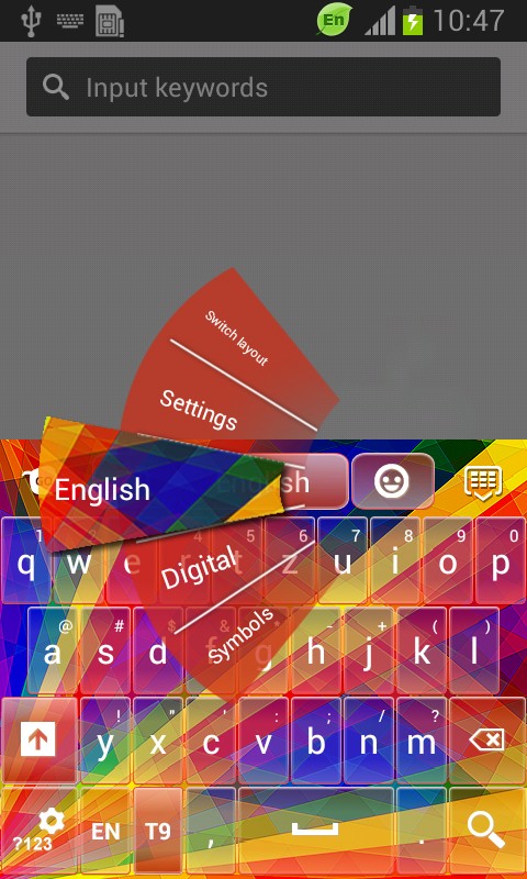 Abstract Rainbow Keyboard