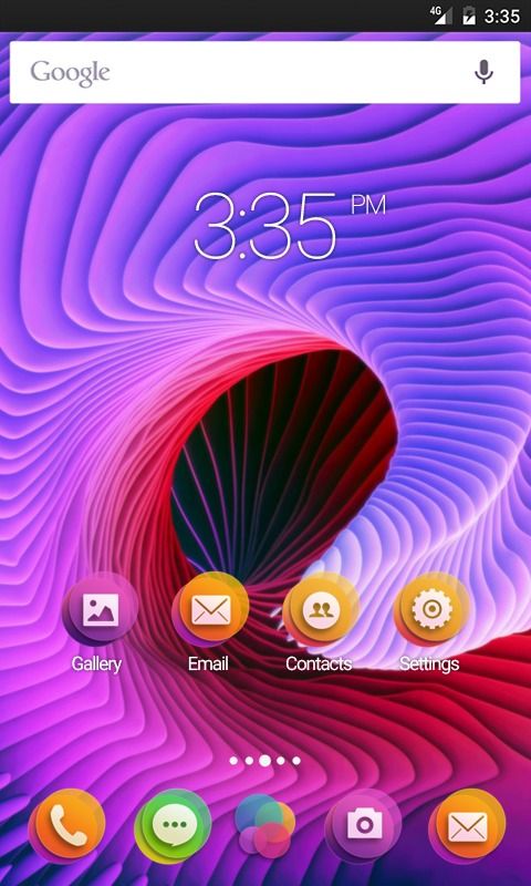 Abstract spiral HD Apex Launcher Theme