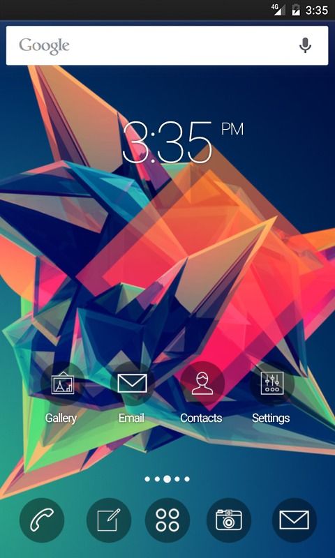 Solid abstract colors GO Launcher Theme
