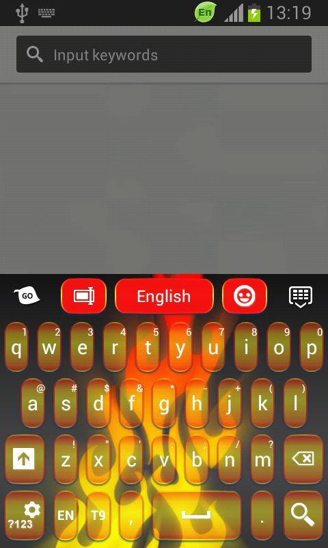 Flame Neon Color Keyboard