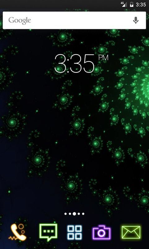 Green spiral abstract ADW Launcher Theme