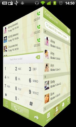 Green GO Contacts Theme 3.0.0