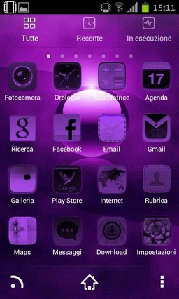 Simple Purple GO Launcher Theme