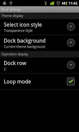 Transparence Dock GO Launcher