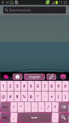 Keyboard in Pink