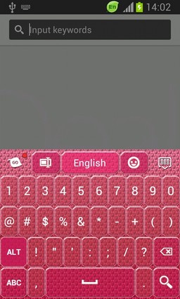 Pink Keyboard for Galaxy Y