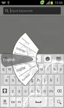 GO Keyboard White Color