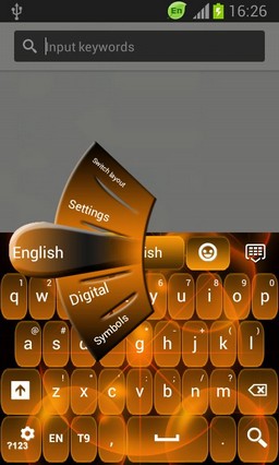 GO Keyboard Neon Orange Free